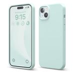 elago Compatible with iPhone 15 Plus Case, Liquid Silicone Case, Full Body Protective Cover, Shockproof, Slim Phone Case, Anti-Scratch Soft Microfiber Lining, 6.7 inch (Mint)