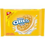 OREO Golden Vanilla Sandwich Cookies, School Snacks, Family Size, 439g