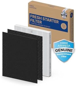 COWAY AP-1512HH & 200M Air Purifier Filter Replacement, Fresh Starter Pack, 2 Fresh Starter Deodorization Filters and 1 True HEPA Filter, 1 Pack, Black