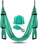 YOGA SWING PRO Premium Aerial Hammock Anti gravity Yoga Swing Kit - Acrobat Flying Sling Set for Indoor and Outdoor Inversion Therapy