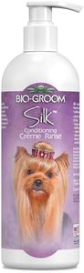 Bio-Groom Silk Creme Rinse Dog Conditioner – Dog Bathing Supplies, Puppy Shampoo, Cat & Dog Grooming Supplies for Sensitive Skin, Cruelty-Free, Made in USA, Tearless Dog Products – 32 fl oz 1-Pack