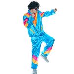 Adult Men's Retro 80's 90's Hippie Costumes for Party (onesize)