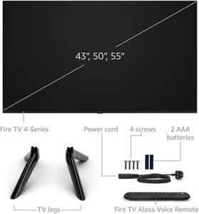 Amazon Fire TV 43" 4K UHD Smart TV – Alexa Built-In