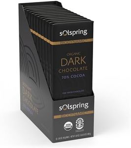 Dr. Mercola Solspring Biodynamic Organic Dark Chocolate Bars (12-1.41. oz Bars), 70% Cocoa, Fine Swiss Chocolate, Soy Free, Gluten Free, Certified USDA Organic, Demeter Certified