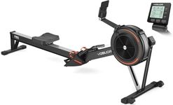 YOSUDA R2 Rowing Machine for Home, Professional Adjustable Air Resistance Rower Machines with Self-Powered Monitor, 53.7'' Row Rail, Ergonomic Comfort Seat, Easy Storage