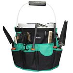 MELOTOUGH Bucket Idea Caddy Bucket Tool Organizer for Garden Tools Fit 3.5 to 5 Gallon Bucket (Green)