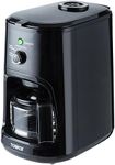 Tower T13005 Filter Coffee Machine with built in coffee grinder, Coarse and Fine Grinding Options, Bean to Cup, 0.6 Litre, 900 W, Black