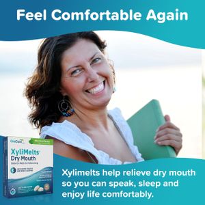 OraCoat XyliMelts Mild Mint Discs, 40-Count – Fast-Acting Dry Mouth Relief