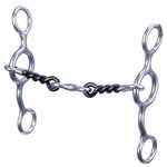 Reinsman 348 Junior Cowhorse Snaffle with Twisted Sweet Iron Dogbone; Stage B