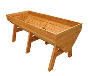 Selections Veg Trough Large Wooden Raised Vegetable Bed Planter