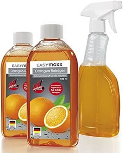EASYmaxx Reinigungs-Konzentrat Orange 2x500ml Set mit Sprühflasche | Ergibt 100 Liter Allzweckreiniger | Mühelose Reinigung von allen Flächen | Ideal für Kochfelder, Grillroste, Backöfen u.v.m.