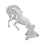 Grand General 48120 Chrome Fighting Stallion Hood Ornament