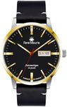 Noblesse Automatic Watches for Men - 41MM 316L Stainless Steel Watch - Real Sapphire Crystal - 100M Waterproof Wrist Watches with Leather Strap.