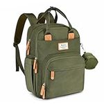 Diaper Bag Backpack, RUVALINO Multifunction Travel Back Pack Maternity Baby Changing Bags, Large Capacity, Waterproof and Stylish, Army Green