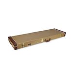 Crossrock Hard-Shell Wood Case-Stainless Steel Latches, Sponge Lining, Metal Feet, Storage Space-for Electric Bass Guitars-Vinyl Tweed (CRW620BTW)