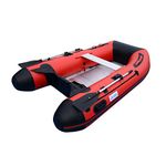 BRIS 8.8ft Inflatable Boat Dinghy Tender Fishing Pontoon Boat with Aluminum Floor