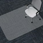 WASJOYE Office Chair Mat for Carpet,30x48in Clear Carpet Chair Mat with Studded