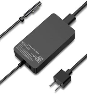 Surface Charger, 44W 15V 2.58A Power Supply AC Adapter Charger for Microsoft Surface Pro 3/4/5/6/7, Surface Laptop 3/2/1, Surface Go/Book, with 6ft Power Cord