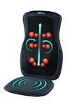 ObusForme Rechargeable Deep Shiatsu Back Massager Cordless with Heat | 3 Massage Zones - Upper, Lower or Full Back | Massage Cushion for Use with Chair