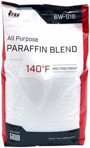 Blended Waxes, Inc. Multi-Purpose Paraffin Wax for Candle Making, Easy-to-Use Bulk Pastilles, Ideal for Lubricating, Waterproofing, Canning & More, Premium Paraffin Wax Refills, 5 lb Pack