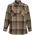 Vertx Last Line Mens Long Sleeve Plaid Flannel Tactical Shirt with Pockets Built for Concealed Carry, CCW, Outdoor, Overlanding, and Daily Wear, Canopy X-Large