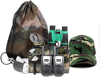 Outdoor Adventure Set for Kids - Camouflage Camping Exploration Toys with Walkie-Talkies - Backyard Explorer Gear for Boys and Girls