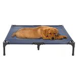 PETMAKER Elevated Dog Bed - 36x29.75-Inch Portable Pet Bed with Non-Slip Feet - Indoor/Outdoor Dog Cot or Puppy Bed for Pets up to 80lbs (Blue)