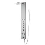 Blue Ocean ™ 59” Stainless Steel SPS8819 Thermostatic Shower Panel with Rainfall Shower Head, Body Nozzles, and Handheld Shower Head