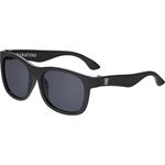 Babiators Kids Sunglasses With UV400 Lens for 3-5 Years Kids, 100% UVA + UVB Sun Protection | Non-Breakable Flexible Rubber Frame, Shatter and Impact Resistant, BPA Free | The Navigators - Jet Black