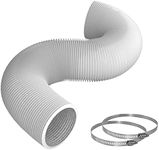 Pearwow Flexible 4 Inch x 26Ft Dryer Vent Hose,Heavy Duty Aluminum Insulated Air Duct Tube for Exhaust, HVAC Ventilation, Grow Tent and Fan Filter