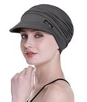 FocusCare Newsboy Cap for Chemo Women Soft Bucket Cap Light Weight Cancer Beanie Cap