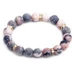 Long tiantian Healing Bracelet For Women Natural Stone Amethyst Anxiety Crystal Bracelet Calming Stretch Bracelet Chakra Beaded Bracelets Unique Stress Relief Gifts for Women Teen Girls