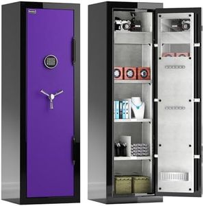 Fireproof Safe with Digital Lock – Heavy-Duty 8.12 cu.ft Large Safe Box for Home, Office & Business | Secure, Durable & Stylish Design | Waterproof & Burglar-Proof (BEE5517-BLACK-PURPLE)