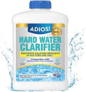 ADIOS! Hot Tub Hard Water Calcium Remover with Scale and Stain Clarifier, Soften Treat and Reduce Spa Deposits - Quart (32 oz)