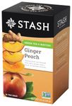 Stash Tea Ginger Peach Green with Matcha, 18 Count