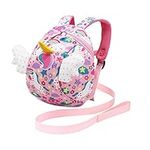 Cosyres Unicorn Kids Toddler Backpack Children Bag Preschool Nursery Rucksacks Girls with Reins Pink