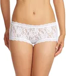 Hanky Panky Signature Lace Boyshort Panties (4812) (Large/White)