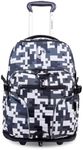 J World New York Lunar Rolling Backpack, Laptop Bag with Wheels, CAMO, One Size