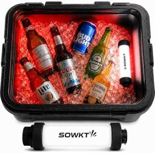 SOWKT Waterproof Cooler Light - 55 Hours of Light on One Charge - Rechargeable LED Light - Cooler Accessories Compatible with YETI, RTIC, ORCA, and more! Great for Camping, Fishing, Parties & Hunting!