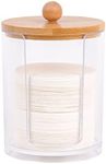 watchget Espresso Paper Filter Holder Coffee Filter Storage Container with Lid Acrylic Coffee Filter Dispenser Compatible with 51mm/54mm/58mm Round Disposable Paper Filters