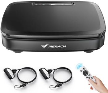MERACH Vibration Plate Exercise Machine, Vibration Plate for Lymphatic Drainage, Vibrating Plate Exercise Machine for Women Men, Workout Equipment for Home (Black)