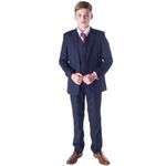 Romario Boys Navy Suit, Boys Wedding Suit, Page Boy Suit, Prom Suit, 3-6m to 14 Years (12-13 Years)