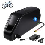 48V 25Ah Ebike Battery, E bike Battery with 40A Smart BLuetooth BMS, LG Cell, Fast Charger, 48V Lithium Electric Bike Batteries for 250W-1400W Bafang & Other Ebike Conversion Wheel, UK Warehouse