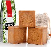 Natura Germania® 3 x approx. 200 g original Aleppo soap 90% olive oil, 10% laurel oil.