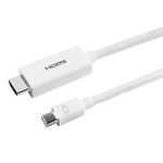 PHILIPS Mini DisplayPort to HDMI Cable, 6 Foot Cable, Works with Laptops, Tablets, HDTV, Projectors, Full HD 1080p, 4K Ultra HD @ 30Hz, Mac and PC Compatible, Compact Design, SWV2442N/27