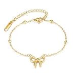 NORLSO Gold Bow Bracelet for Women 