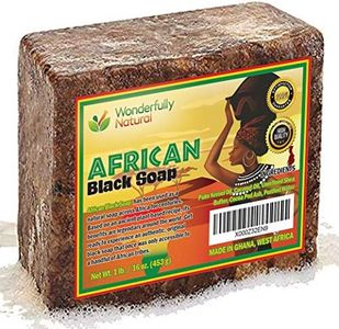 (0.5kg) - African Black Soap 0.5kg Bar 1 Acne Treatment Eczema Soap Satisfaction Guarantee