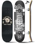 Jaspo Street King Skateboard for Adults & Kids - 7-Layer Canadian Maple Wood Deck, 31 X 8 Inches, Professional Skateboard for Beginners, Pros, Boys & Girls, 120 Kg Capacity