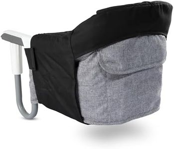 Little One Cover for Inglesina Fast Table Chair – Fits Most Portable Hook on High Chairs, Protects from Spills and Crumbs, Machine Washable (Black)