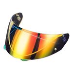 for Hjc Hj-33 Visor Pinlock Lens Insert Fits for Hjc I90 Helmet Visor Shield Replacement (Revo Gold Red Mirror -revo)